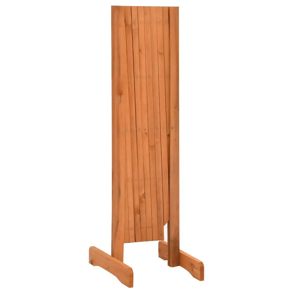 Garden Trellis Fence Panel Orange Expandable Solid Firwood Outdoor Climbing Plant Support