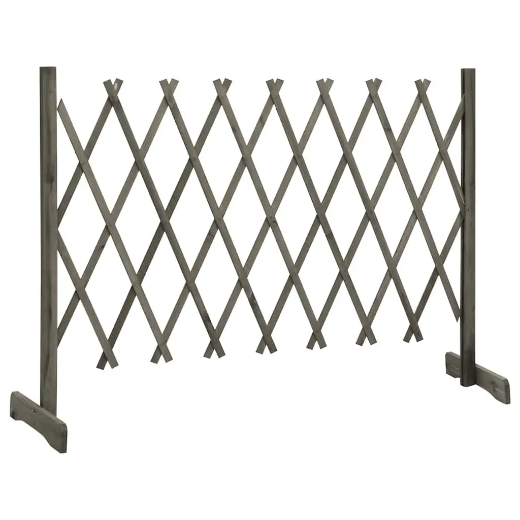 Garden Trellis Fence Panel Grey 150x80 cm Expandable Outdoor Privacy