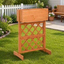 Orange Garden Trellis Planter: Compact and Reliable