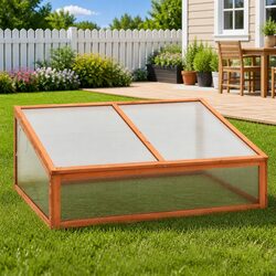 Your Garden's Best Friend: Wooden Greenhouse 100x65x40 cm