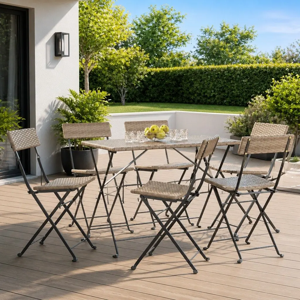 Grey Bistro Chairs Set of 6