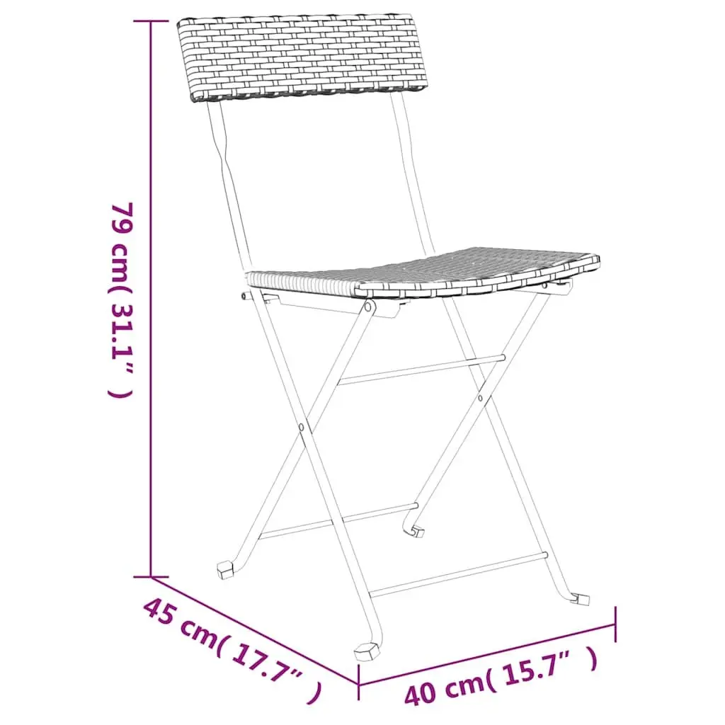 Grey Bistro Chairs Set of 6
