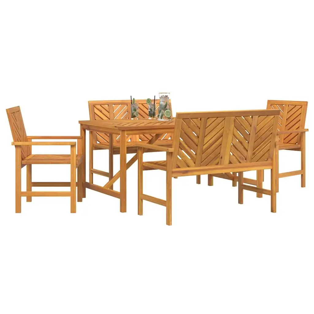 5 Piece Acacia Wood Set