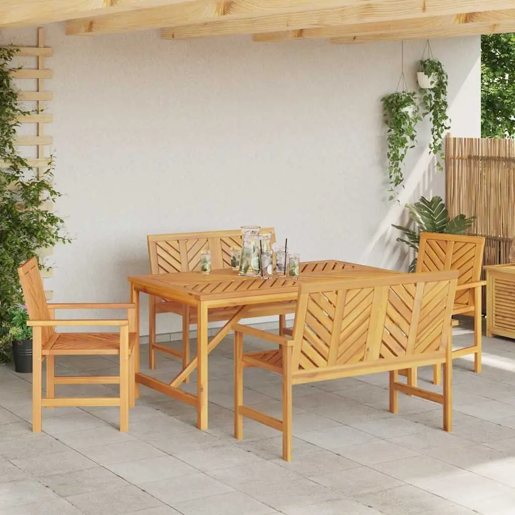 5 Piece Acacia Wood Set