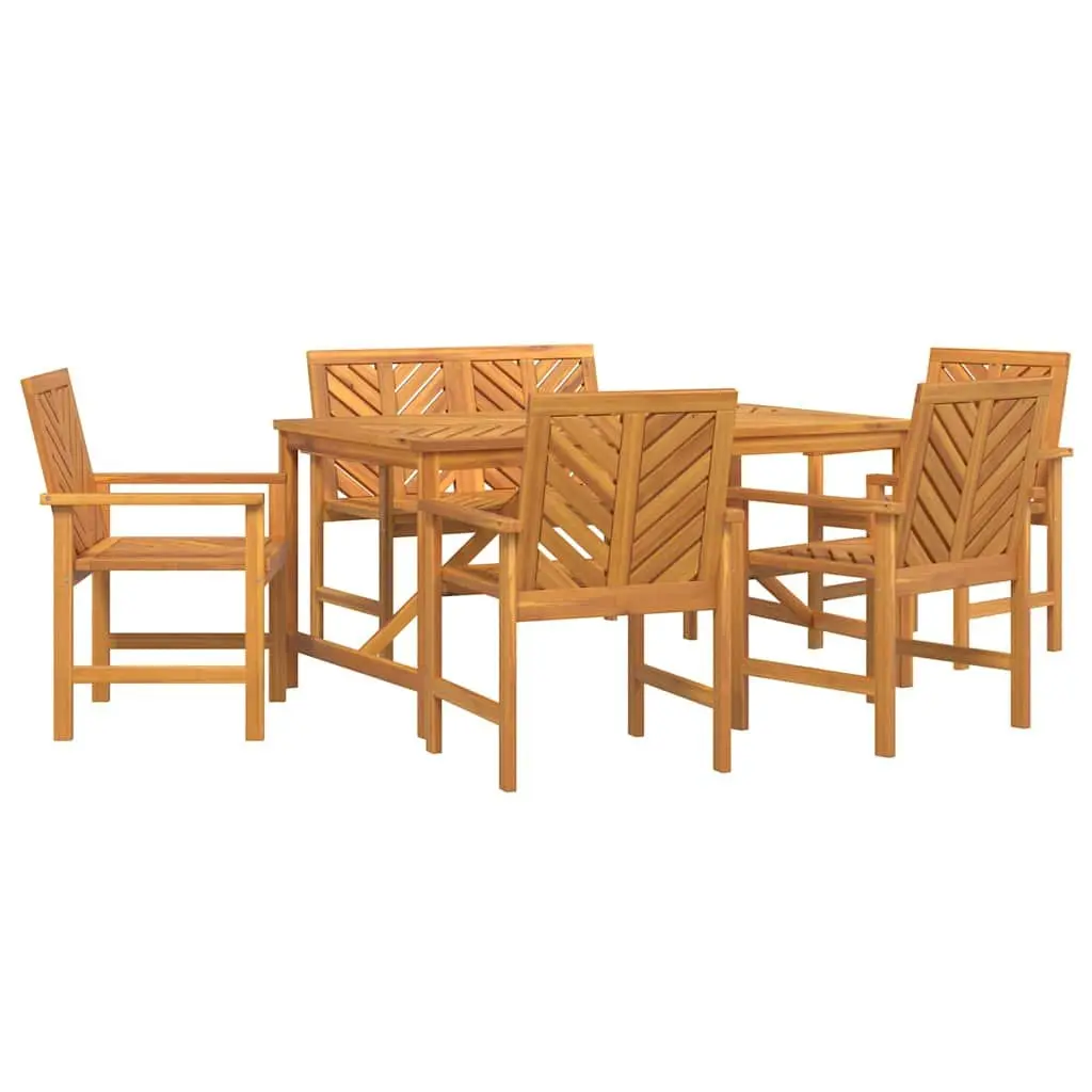 6-Piece Acacia Dining Set