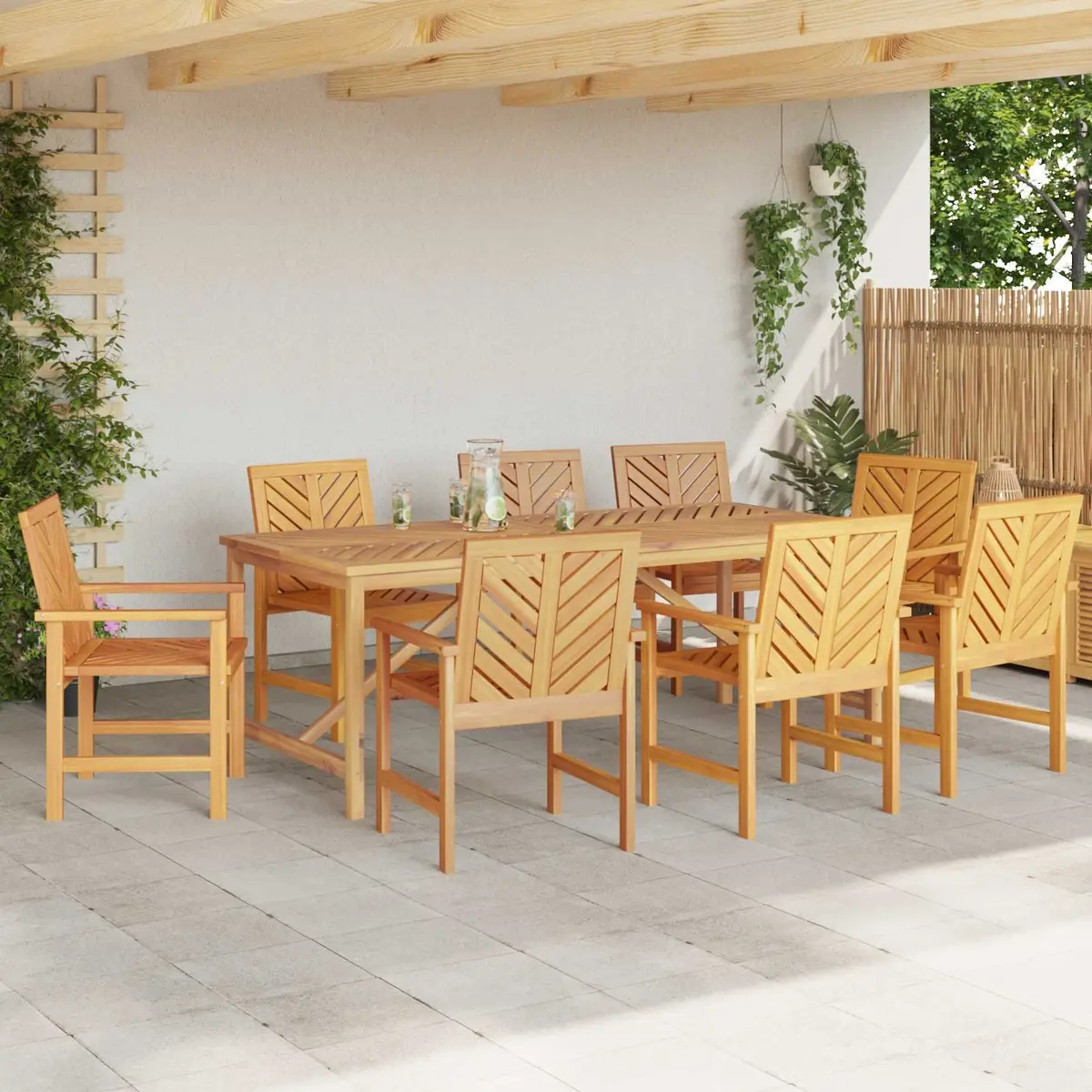 9-Piece Outdoor Dining Set for Entertaining