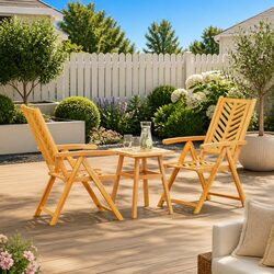 Compact 3-Piece Outdoor Dining Set for Patios