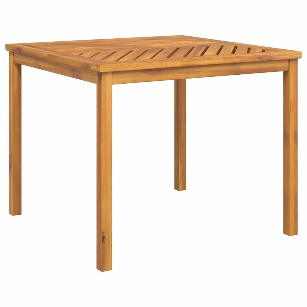 Garden Dining Set 3 Pieces Solid Acacia Wood Outdoor Furniture Brown Table Chair