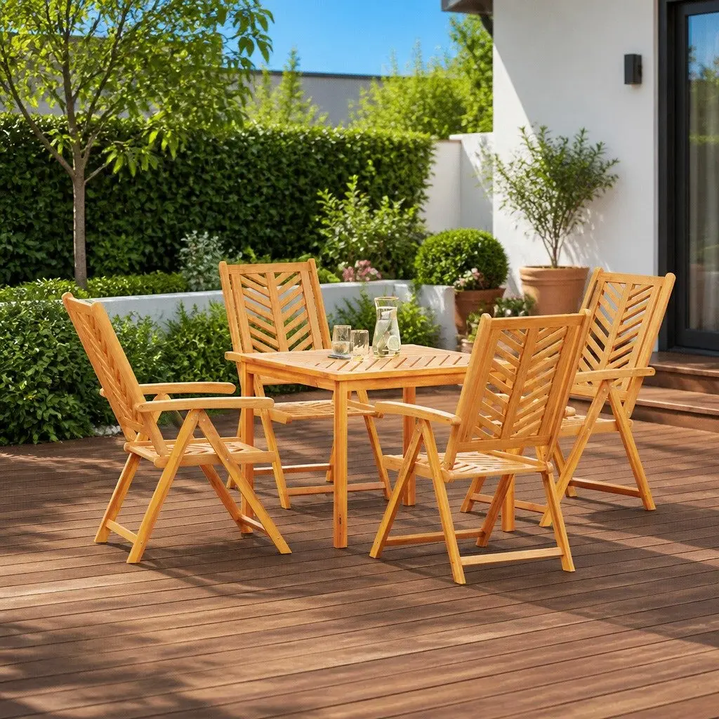 5-Piece Garden Dining Set for Al Fresco Dining