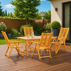 Compact and Elegant 5-Piece Outdoor Dining Set