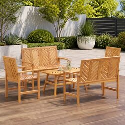 5-Piece Garden Lounge Set for Outdoor Comfort