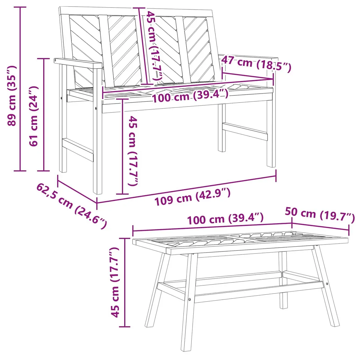 5-Piece Garden Lounge Set for Outdoor Comfort