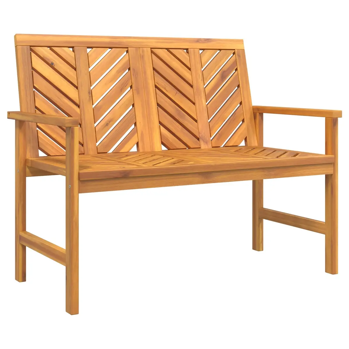 Garden Lounge Set 3 Piece Outdoor Furniture Brown Acacia Wood Patio Seating