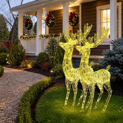 Acrylic Reindeer Lights - Brighten Your Holiday Space