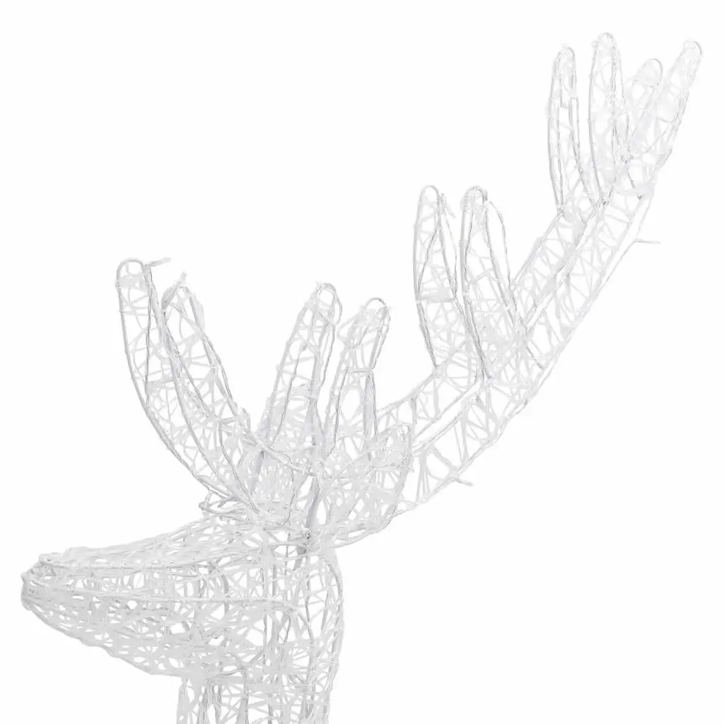 Acrylic Reindeer Lights Warm White 180cm 250 LED Outdoor Garden Decoration 3 Piece