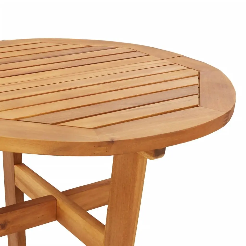 Garden Bar Set 5 Piece Outdoor Furniture Solid Wood Acacia Brown Dining