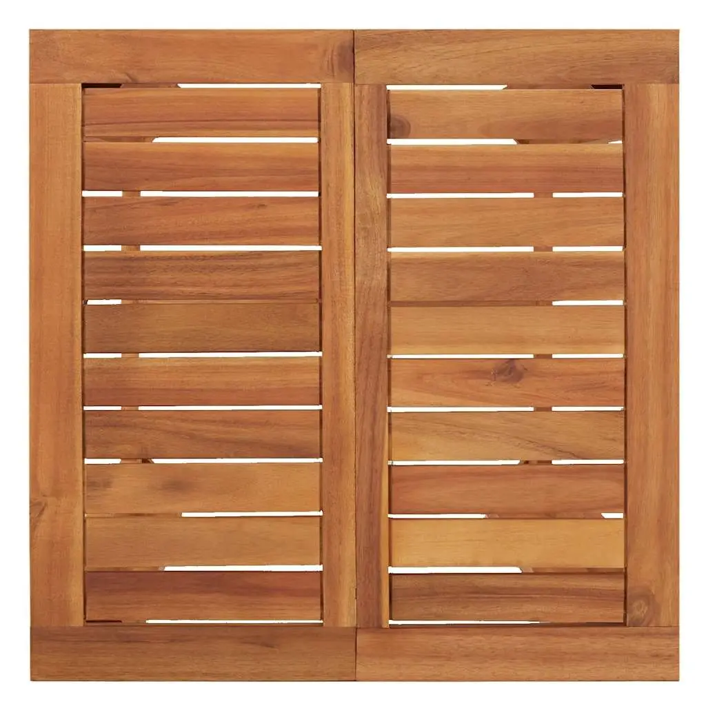 3 Piece Garden Bar Set Brown Solid Acacia Wood Outdoor Dining Furniture