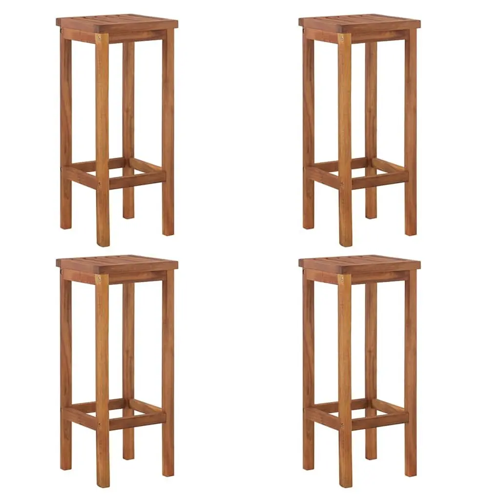 5 Piece Garden Bar Set Brown Solid Acacia Wood Outdoor Furniture
