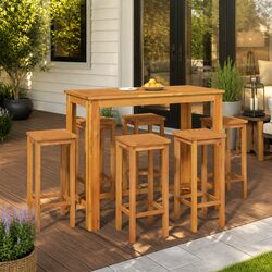 Your Perfect Outdoor Companion: 7 Piece Garden Bar Set