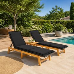 Compact 3 Piece Garden Lounge Set: Stylish and Comfortable