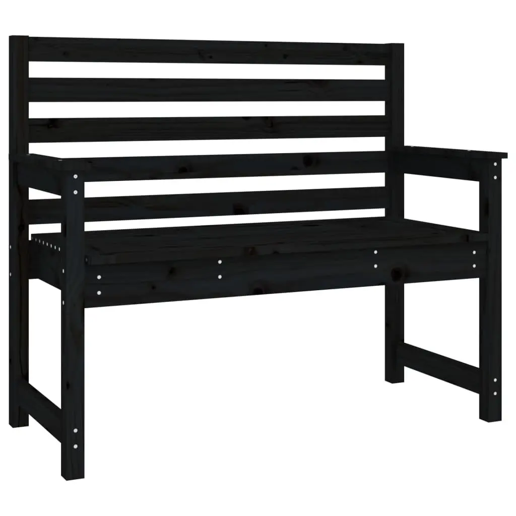 Garden Dining Set 4 Piece Outdoor Furniture Black Wood Table Chairs Patio