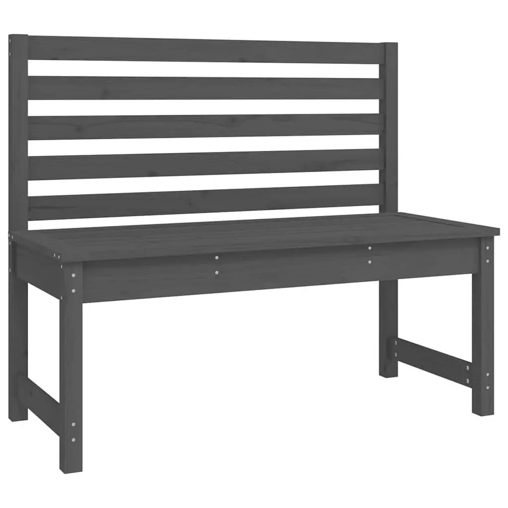 Garden Dining Set in Grey Wood