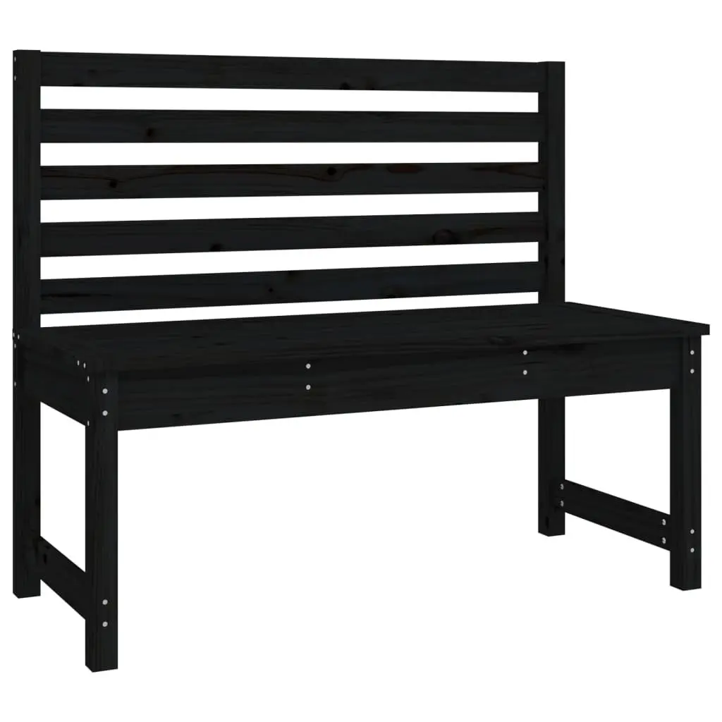 Garden Dining Set 4 Piece Outdoor Furniture Black Wood Table Chairs Patio