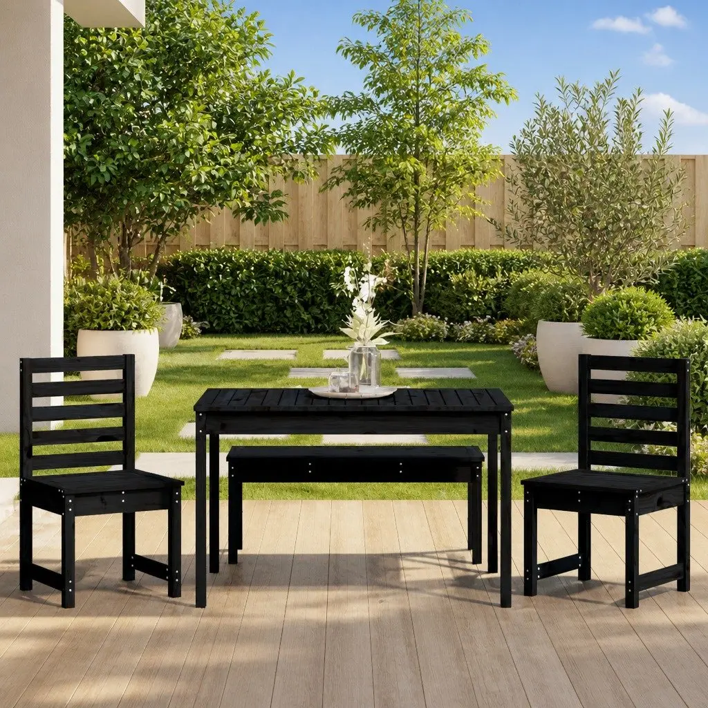Black Garden Dining Set