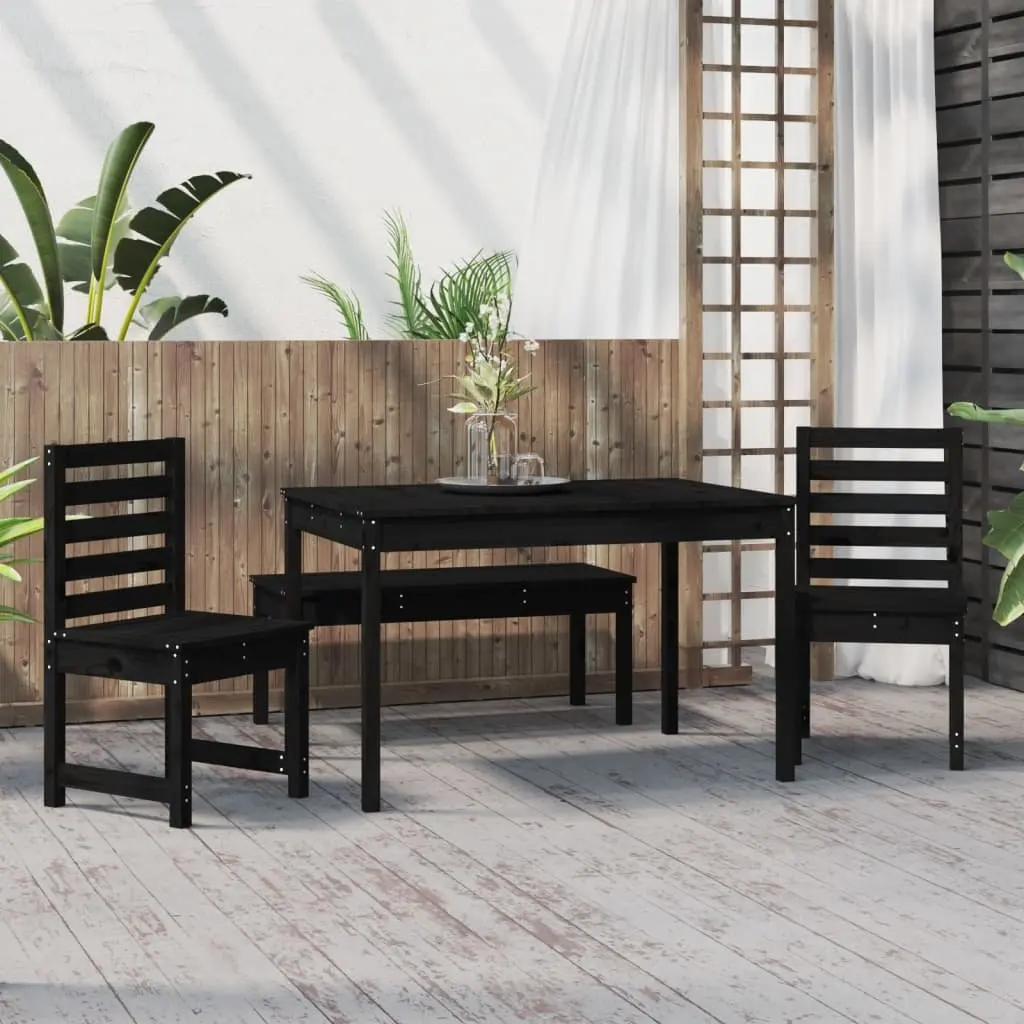 Black Garden Dining Set