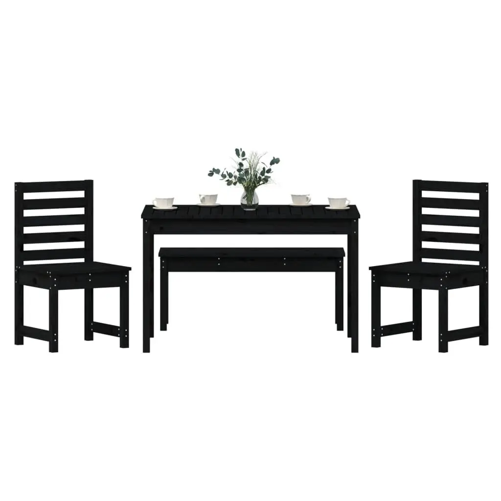 Black Garden Dining Set