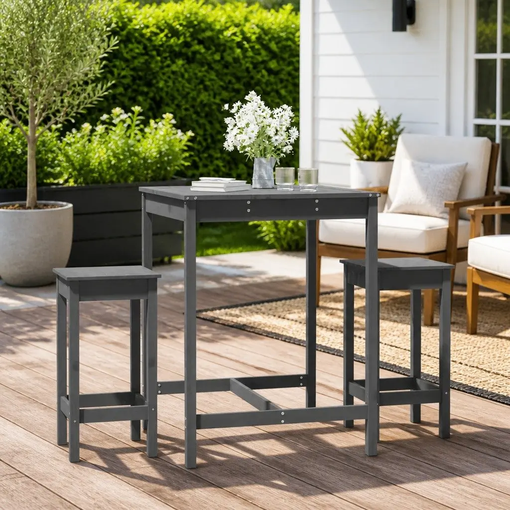 3 Piece Garden Bar Set