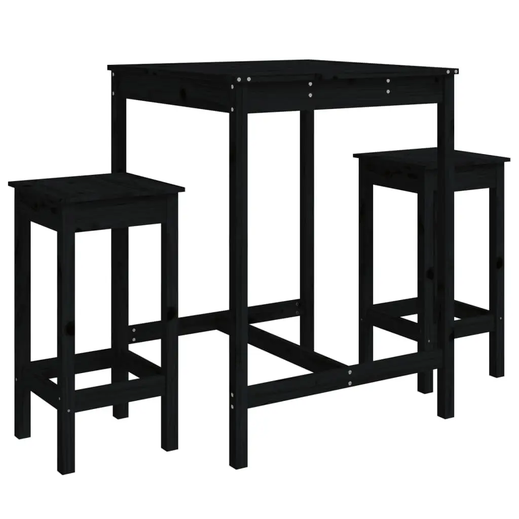 Wooden Bar Set for Outdoor Use