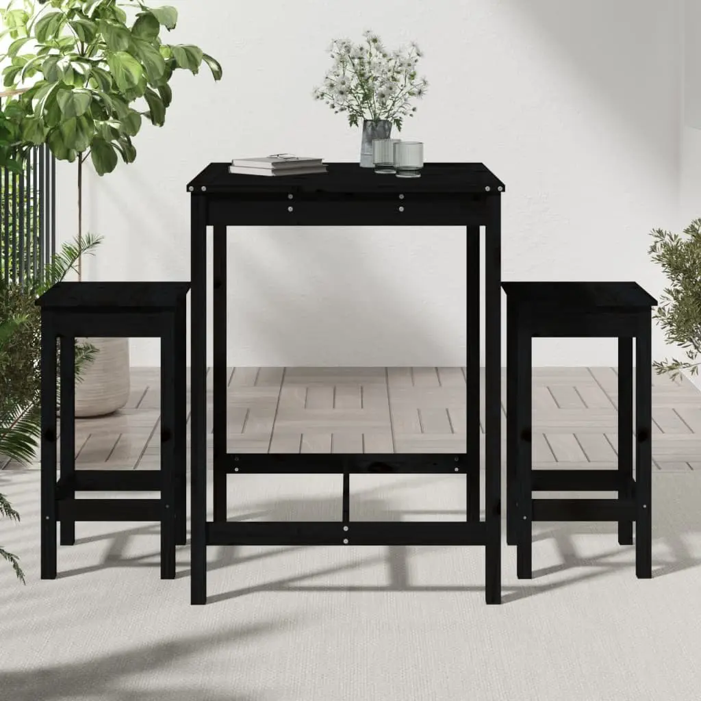 Wooden Bar Set for Outdoor Use