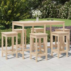7 Piece Bar Set for Outdoor Enjoyment