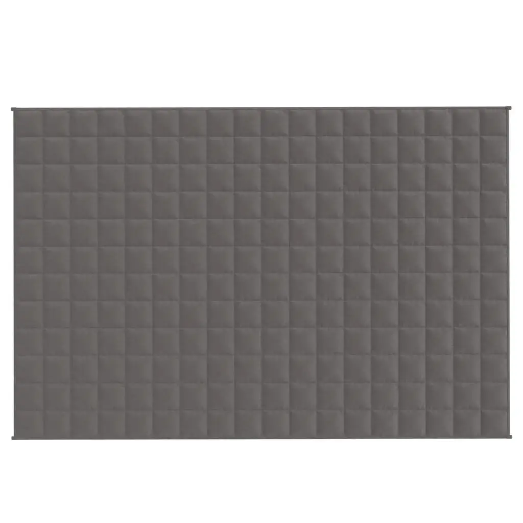 Weighted Blanket 9kg Grey 122x183cm Two-Sided Fabric Hypoallergenic Filling