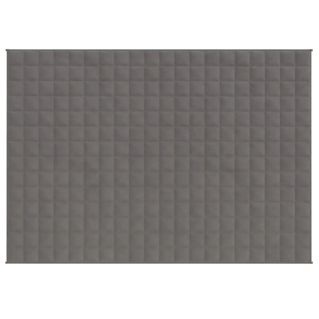 Weighted Blanket 152x203cm Grey 7kg Hypoallergenic Filling Breathable Fabric