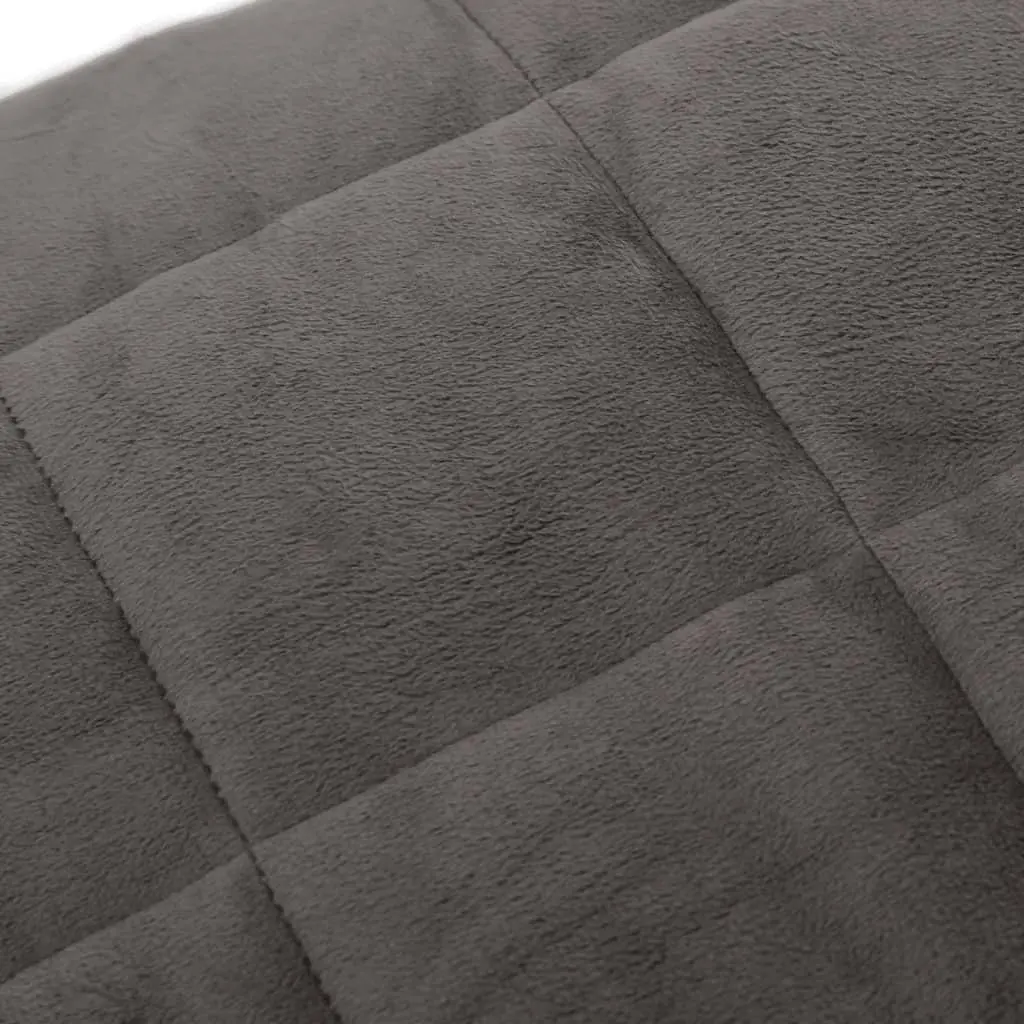 Weighted Blanket Grey 152x203 cm 11 kg Breathable Fabric Sleep Aid