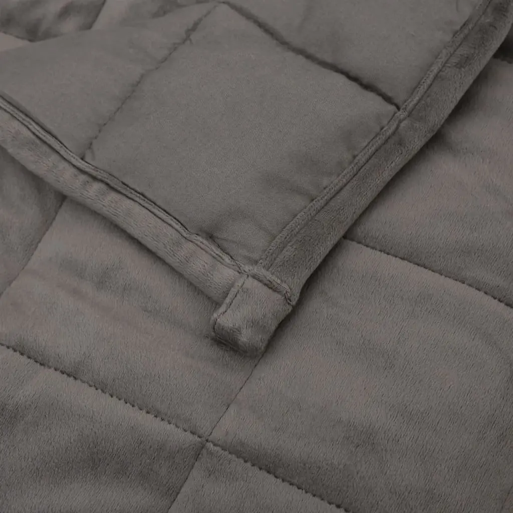 Weighted Blanket Grey 152x203 cm 11 kg Breathable Fabric Sleep Aid
