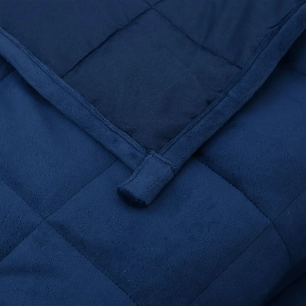 Weighted Blanket 122x183cm Blue 5kg Gentle Pressure for Restful Sleep Hypoallergenic Fabric