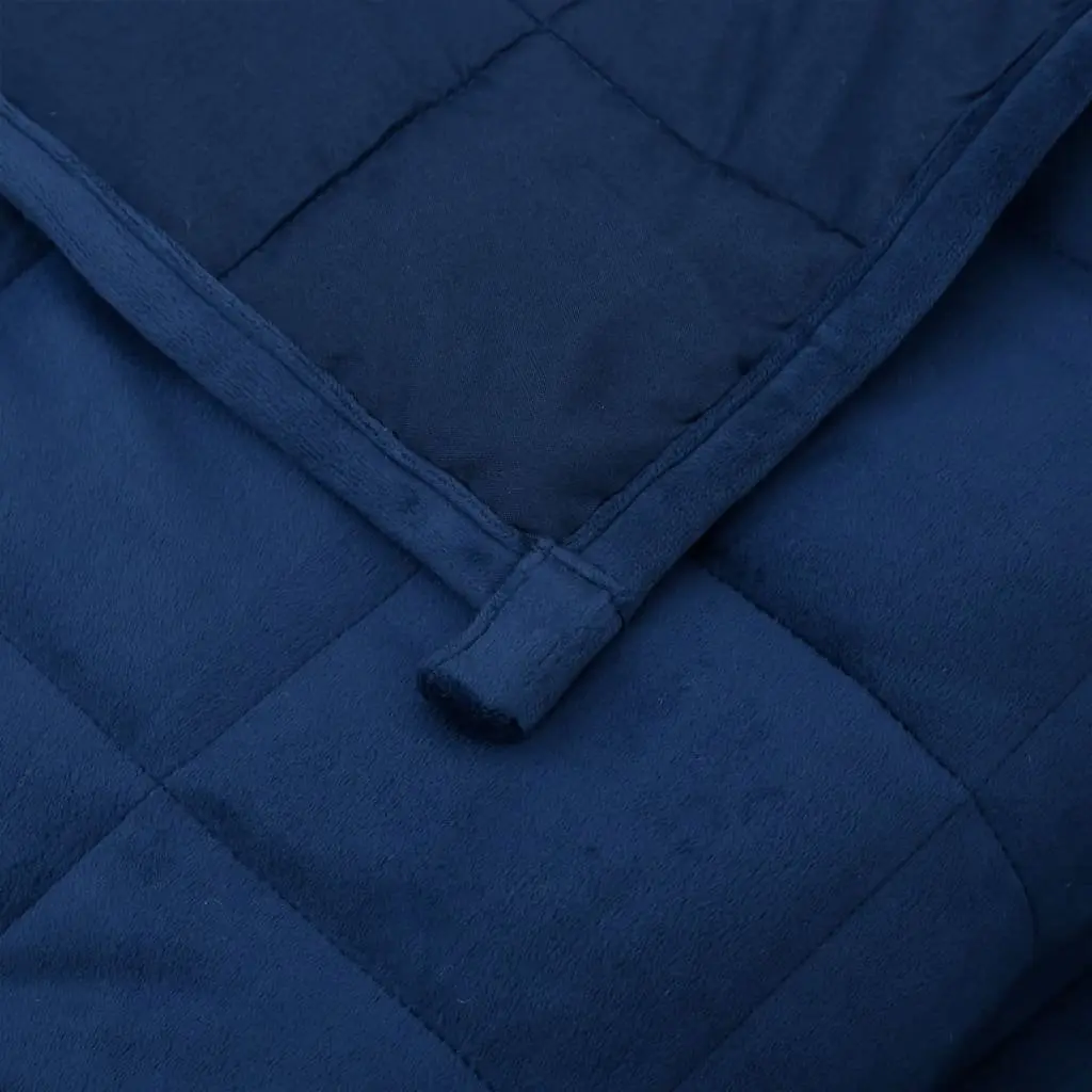 Weighted Blanket 122x183cm Blue 9kg Breathable Soft Pressure Therapy