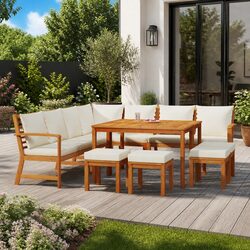 Compact and Stylish 11 Piece Outdoor Set