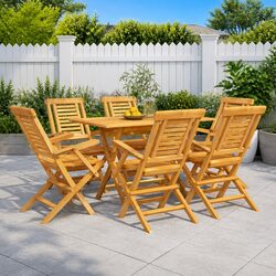 Compact and Quality 7 Piece Garden Dining Set