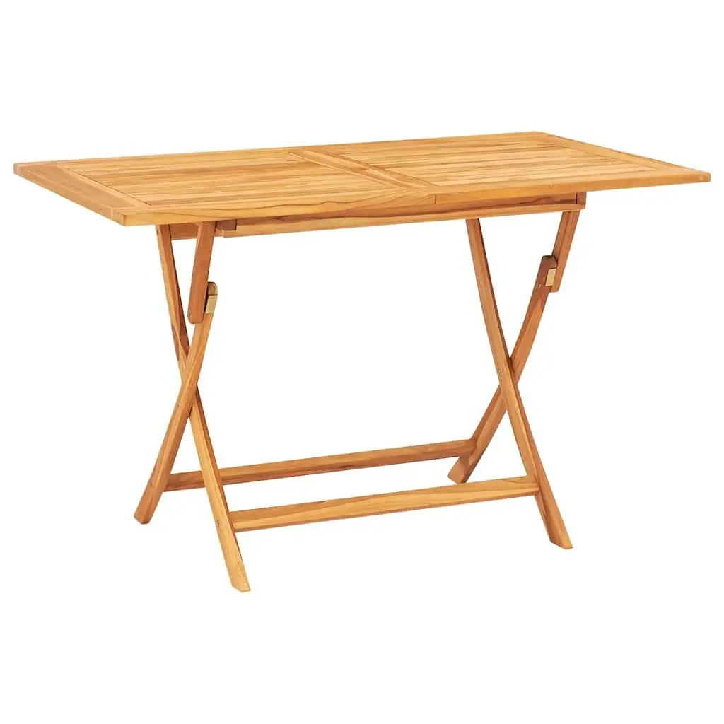 5 Piece Garden Dining Set Outdoor Furniture Table Chairs Brown Teak Wood