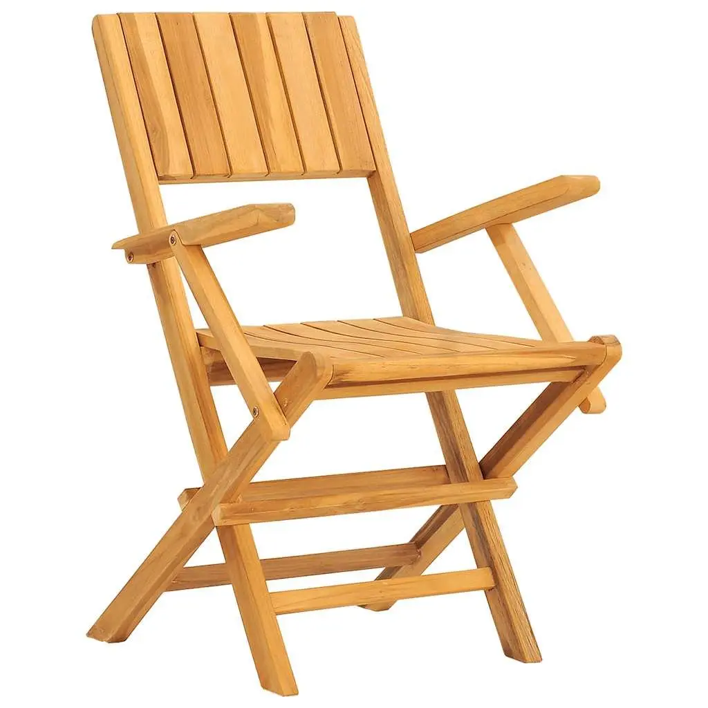 7 Piece Garden Dining Set Outdoor Furniture Teak Table Chairs Foldable