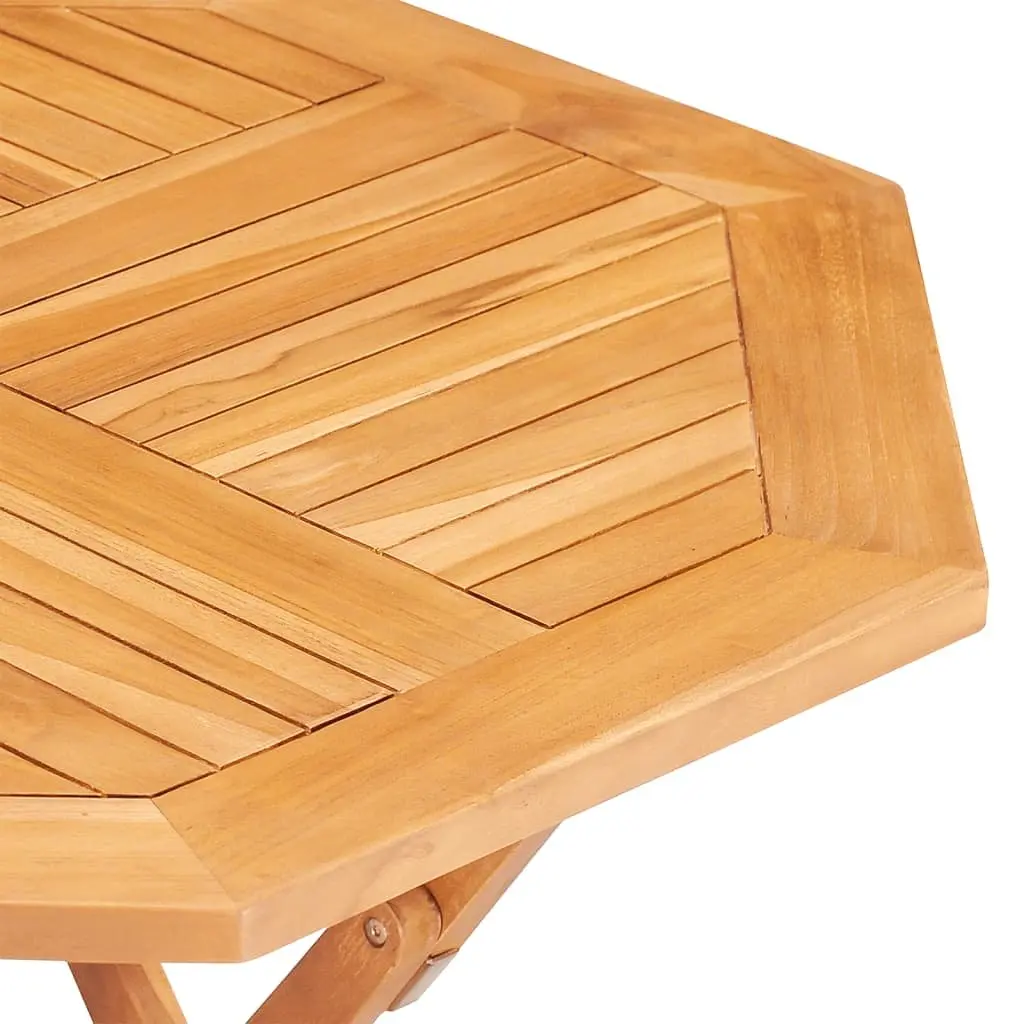 Garden Dining Set 5 Piece Outdoor Furniture Teak Wood Table Chairs Foldable