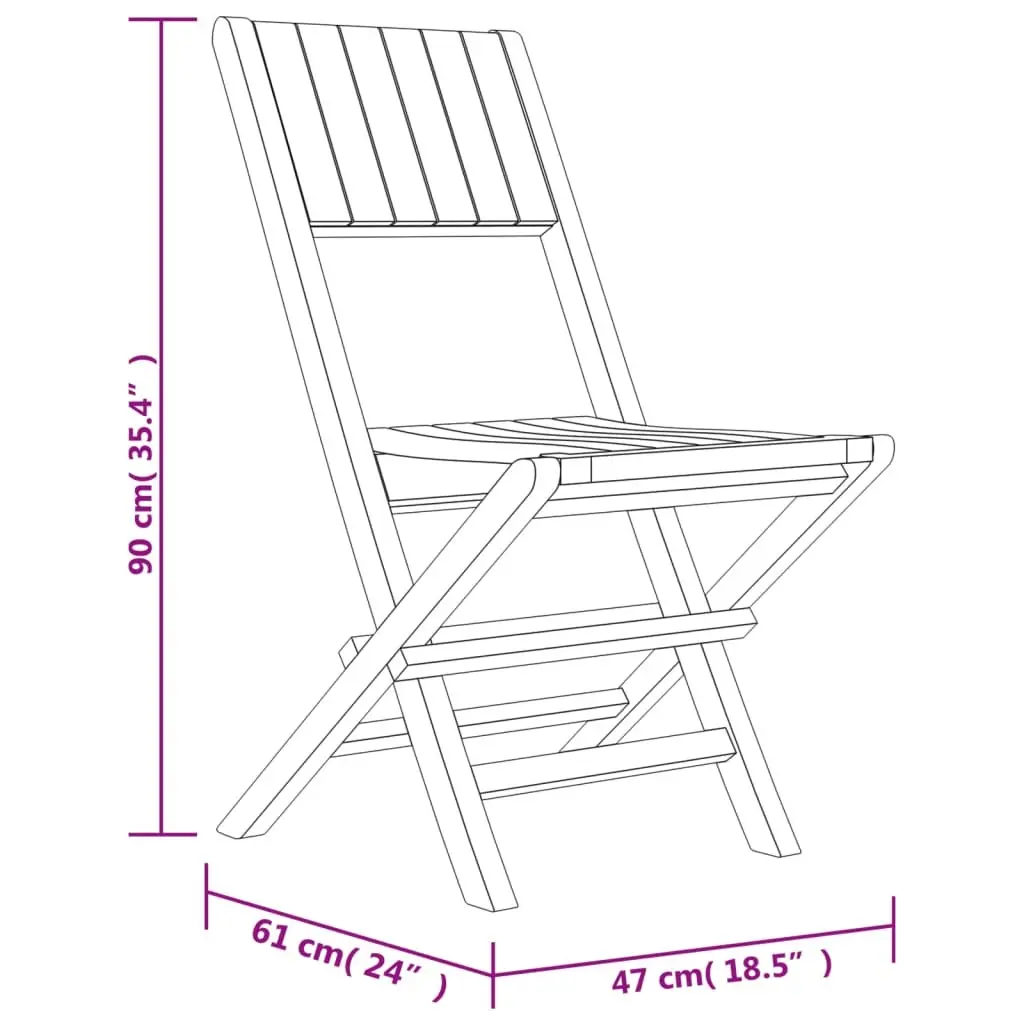 Garden Dining Set 5 Piece Outdoor Furniture Patio Table Chairs Foldable