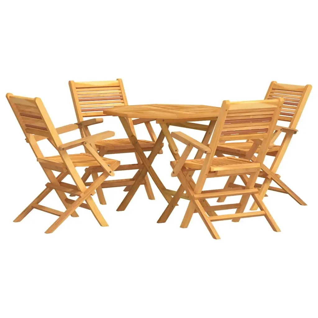 5-Piece Wooden Dining Set for Outdoor Enjoyment