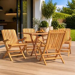 Sturdy Wooden Folding Chairs for Outdoor Relaxation