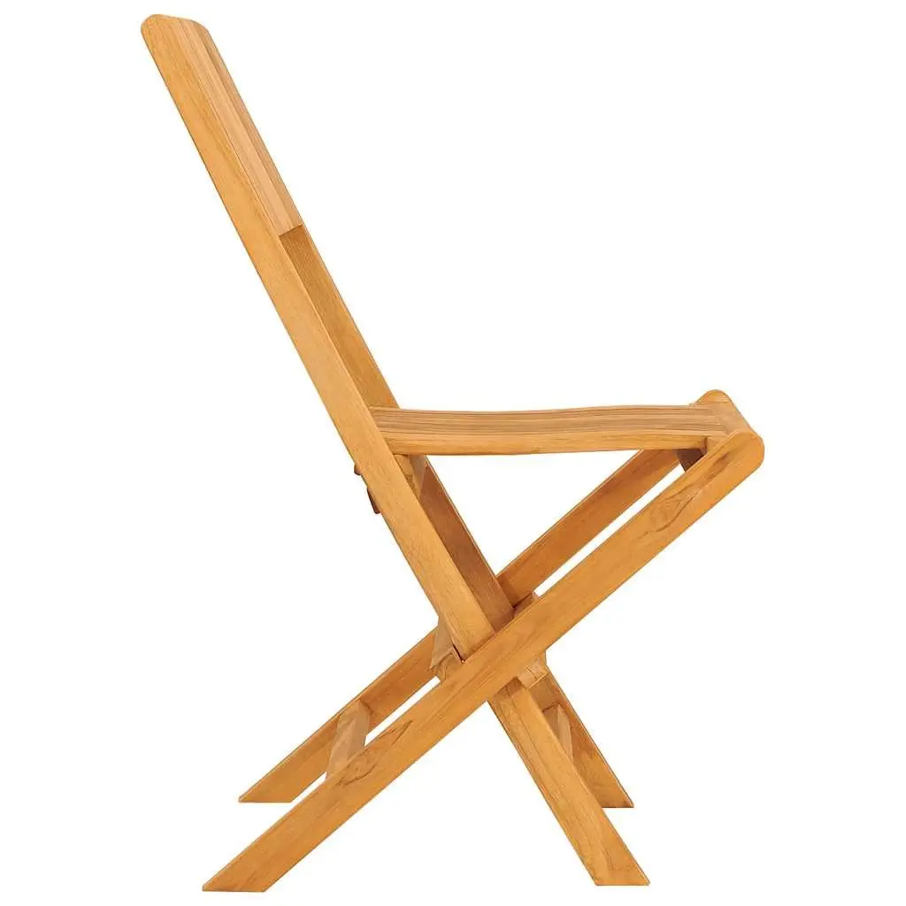 Outdoor Folding Garden Chairs Set of 6 in Teak
