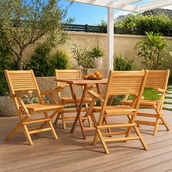 Folding Garden Chairs: Elegant Teak Wood Seating